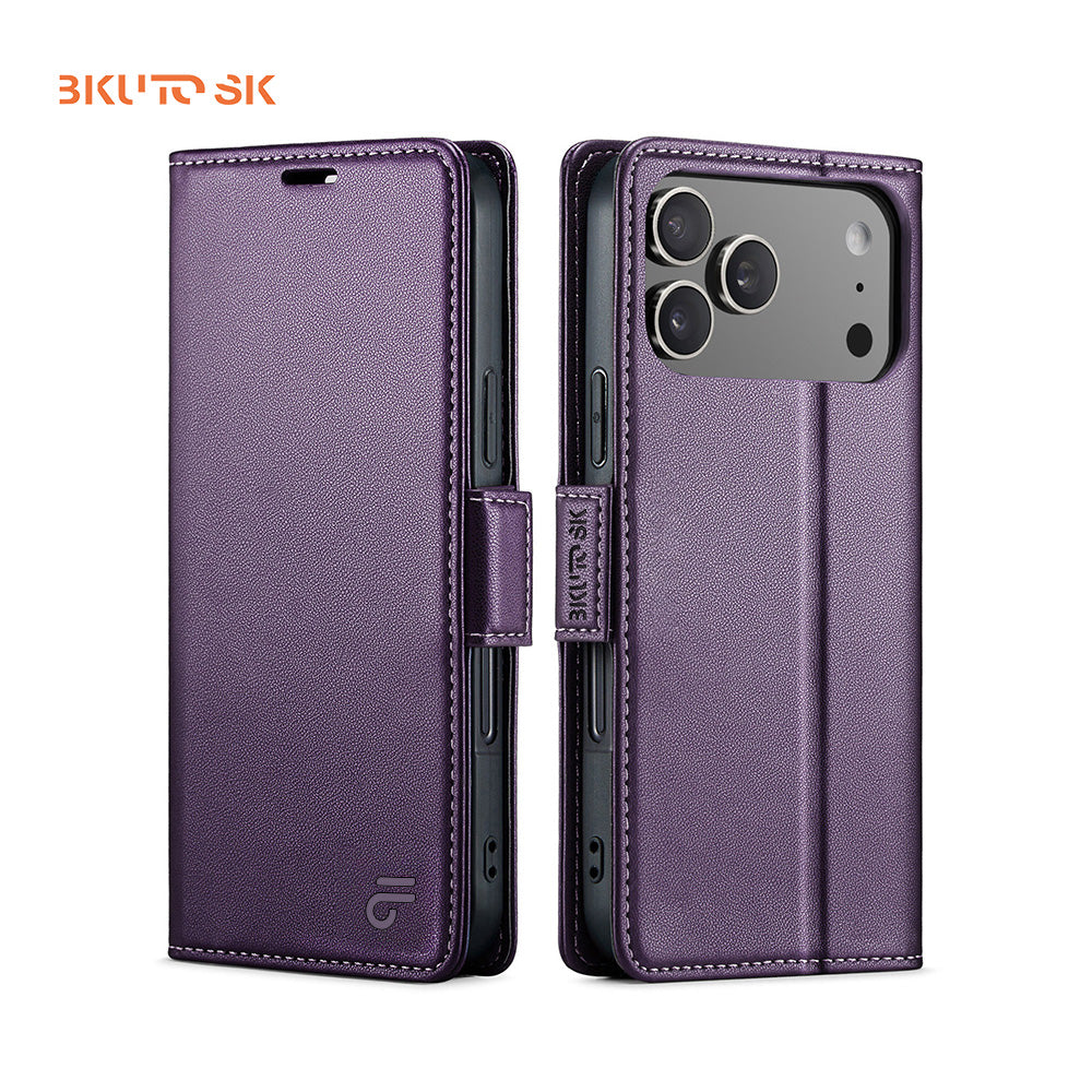 Business Leather Flip Case For iPhone