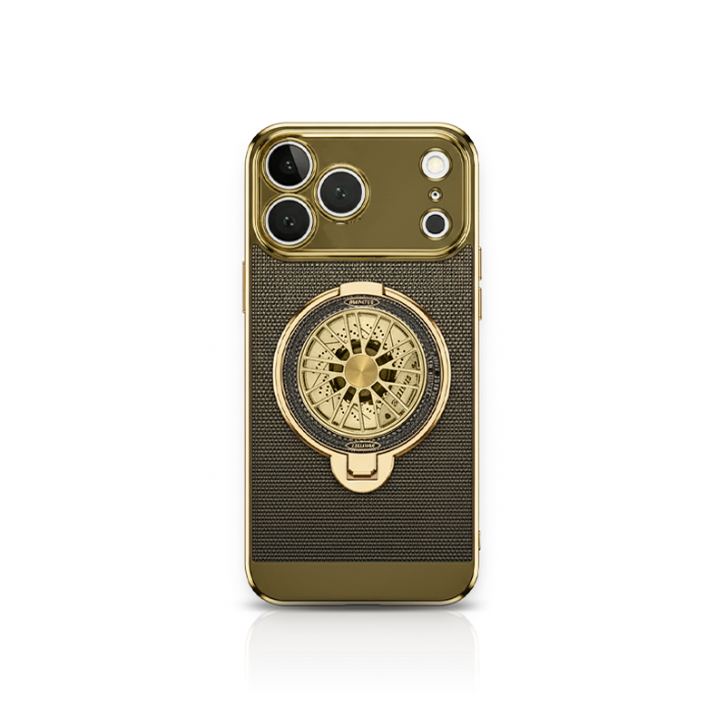 iPhone 17 Series Magnetic Cooling Case | 360° Rotating Stand & Shockproof Protection