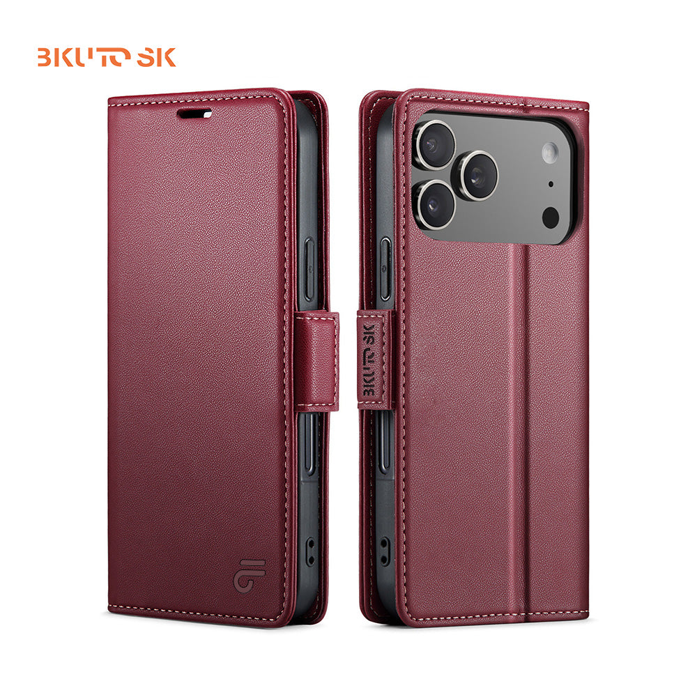 Business Leather Flip Case For iPhone