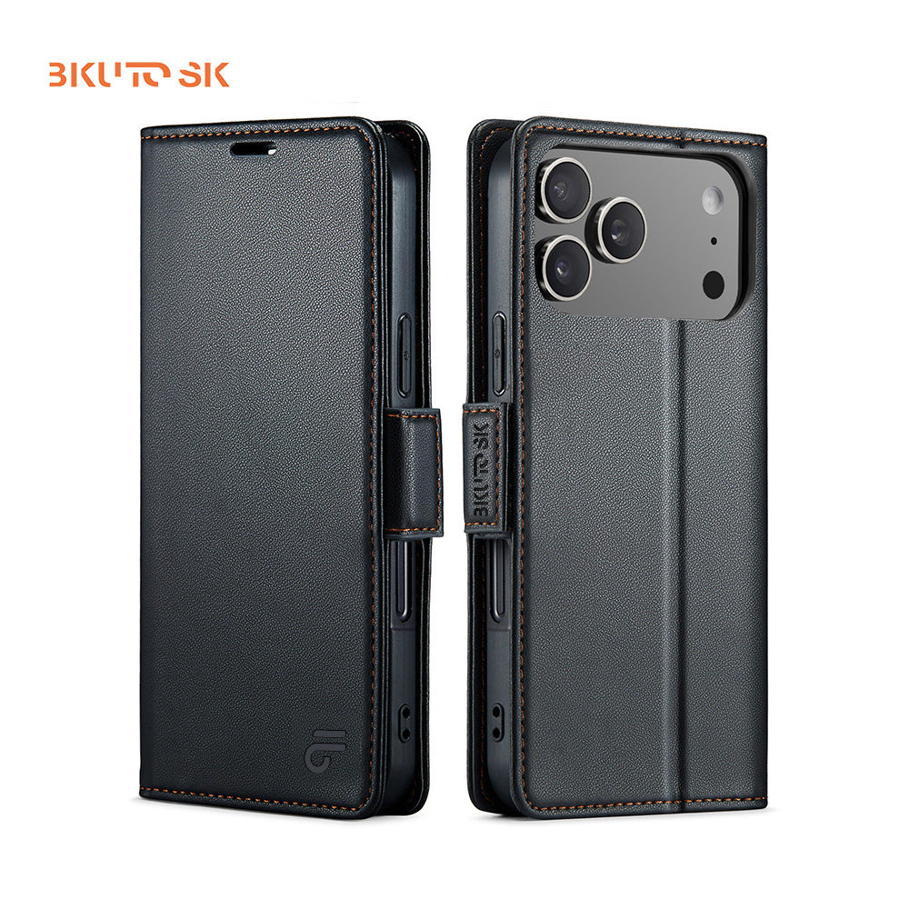 Business Leather Flip Case For iPhone