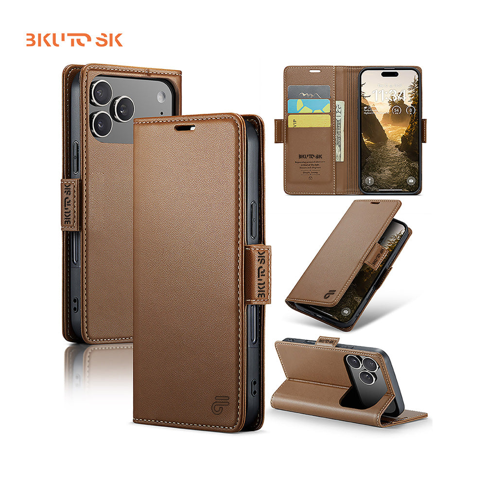 Business Leather Flip Case For iPhone