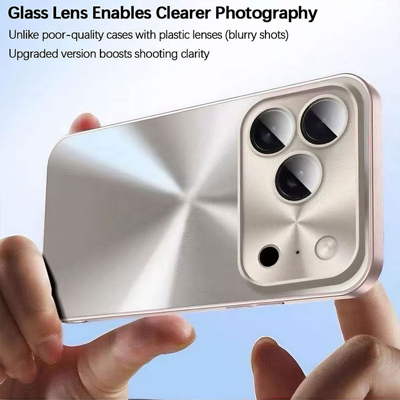 For iPhone Glare Metal Case