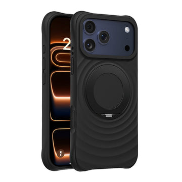 Rotating Bracket Silicone Case with MagSafe