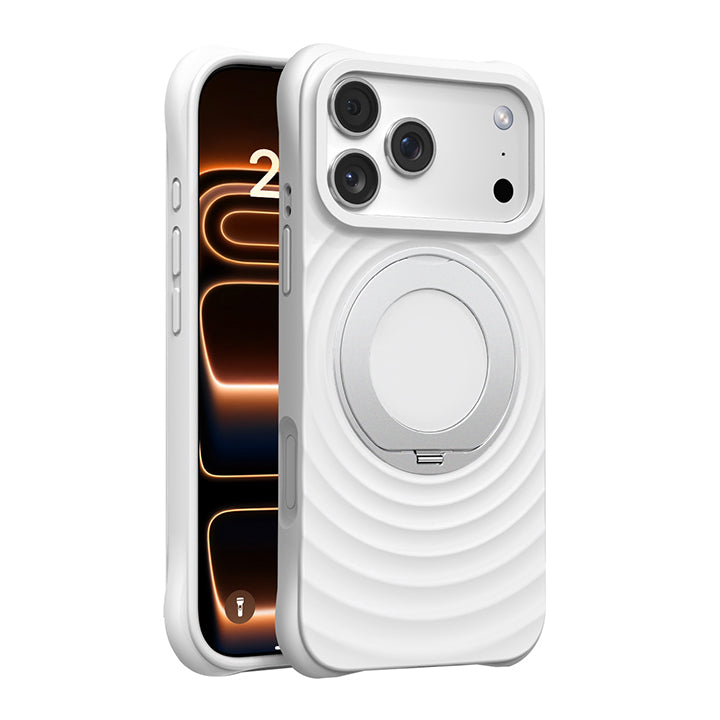 Rotating Bracket Silicone Case with MagSafe