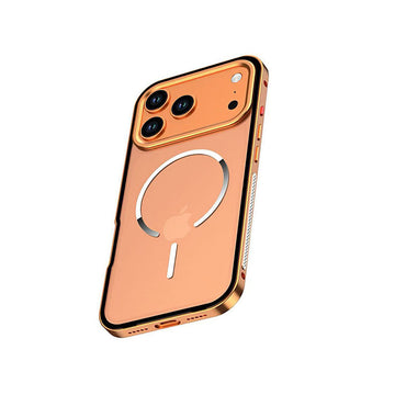 For iPhone Metal Frame Matte Case